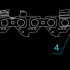 Пила аккумуляторная, цепная DLCS-40-8-А, Li-Ion, 2 акк., 200мм (8"), 20 В - фото - 1