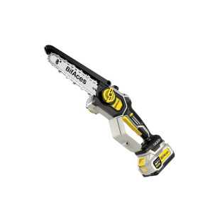 Пила аккумуляторная, цепная DLCS-40-8-А, Li-Ion, 2 акк., 200мм (8"), 20 В - фото - 1